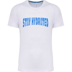 F4NT4STIC Shirt 'Sports Stay Hydrated'  blauw / wit