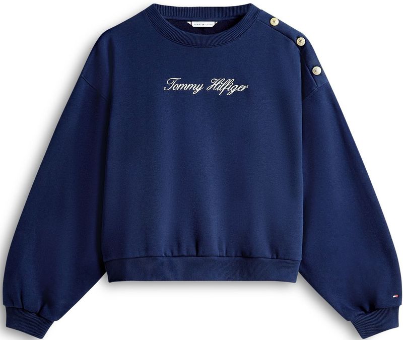 TOMMY HILFIGER Sweatshirt  blauw / wit