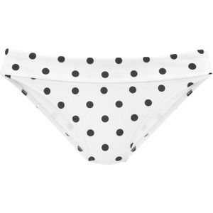 Lascana Bikinibroekje met Textuur Wit/Zwart
