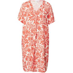 ZABAIONE Jurk 'Ro44myy'  oranjerood / wit