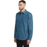 Clean Slim Shirt - Donkerblauw - Heren