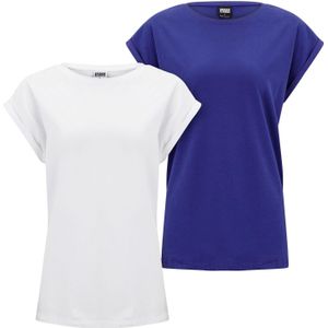 Urban Classics Shirt  blauw / wit