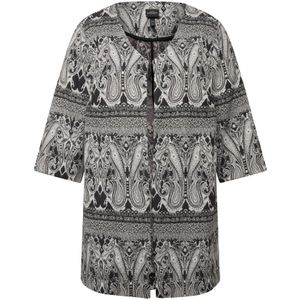 Ulla Popken Tussenjas  grijs / zwart