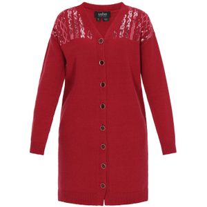 usha BLACK LABEL Gebreid vest  rood