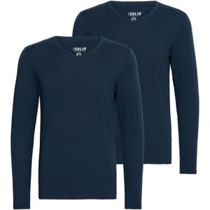 !Solid Shirt 'Basil'  donkerblauw