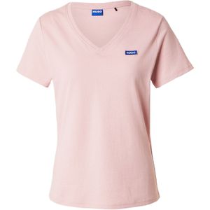 HUGO Shirt 'Classic'  blauw / rosa / wit