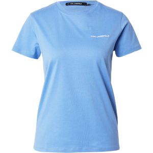 Karl Lagerfeld Shirt 'ESSENTIAL'  lichtblauw / wit