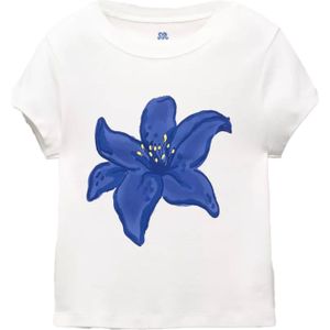 Pull&Bear Shirt  marine / enziaan / geel / wit