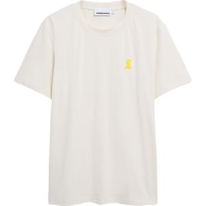 ARMEDANGELS - Shirt - Beige - Ronde Hals - Halve Mouw - Losse Pasvorm