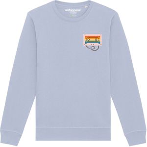 Watapparel Sweatshirt ' Rainbow Cassette '  lichtblauw / gemengde kleuren