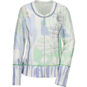 MADELEINE Sweatvest  duifblauw / lichtgroen / wit