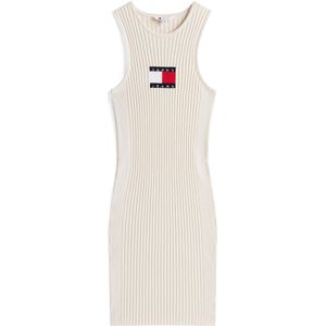 Tommy Jeans Gebreide jurk  rood / zwart / wit / wolwit
