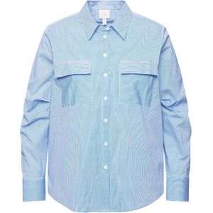 Ulla Popken Blouse  azuur / wit