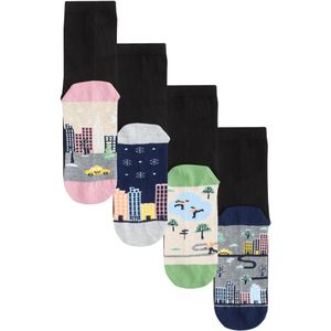 Next Sokken  grijs gemêleerd / groen / rosa / zwart