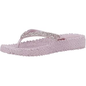 ILSE JACOBSEN Teenslipper 'Cheerful 08M'  lichtlila / wit