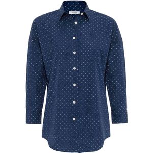By Diess Collection Overhemd  donkerblauw / wit