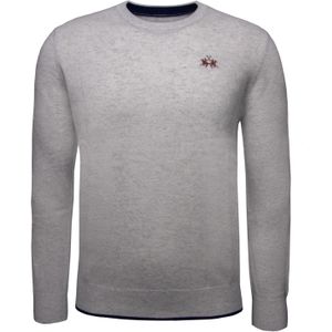 La Martina Trui  taupe / marine