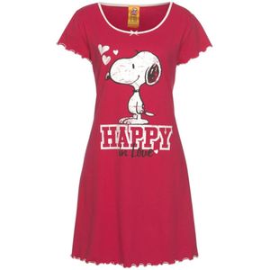 PEANUTS Nachthemd  rood / wit
