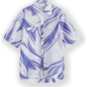 NORR Blouse  indigo / wit