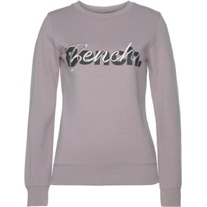 BENCH Sweatshirt  mauve / zwart / zilver