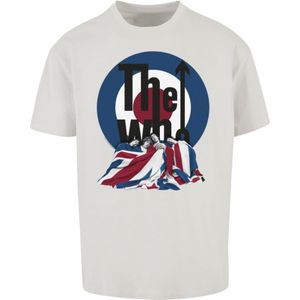 F4NT4STIC Shirt 'The Who Flag Blanket'  navy / lichtgrijs / rood / wit