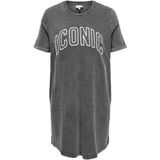 Only Maternity Jurk 'OLMKAYLEE'  donkergrijs / wit