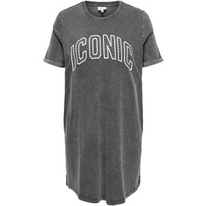 Only Maternity Jurk 'OLMKAYLEE'  donkergrijs / wit