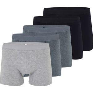 ABOUT YOU Boxershorts 'Falk'  navy / blauw gemêleerd / grijs gemêleerd