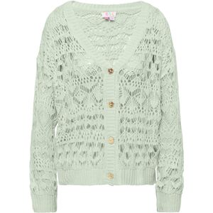 IZIA Gebreid vest  mintgroen