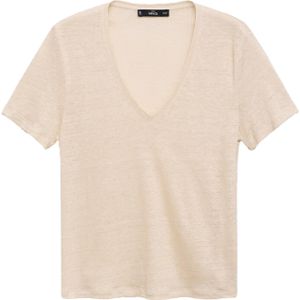 MANGO Shirt 'LINITO'  ecru