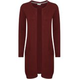 PULZ - SARA - Gebreid Vest - Karmijnrood