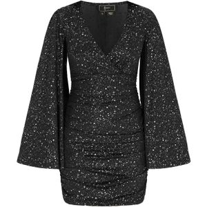 faina Cocktailjurk  zwart / zilver