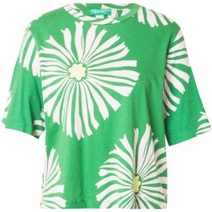 UNITED COLORS OF BENETTON Shirt  groen / wit
