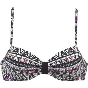 LASCANA Bikinitop 'Wire'  zwart / wit