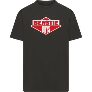 F4NT4STIC Shirt 'The Beastie Boys'  rood / zwart / wit