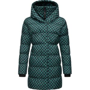 Ragwear Wintermantel 'Niara'  antraciet / kaki / jade groen