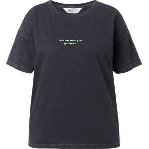 Studio Untold Shirt  antraciet / wit