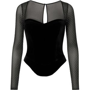 GODDIVA Shirt body  zwart