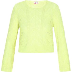 IZIA Trui 'Fashion Look'  neongeel