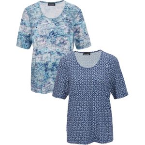 Goldner Shirt  blauw / wit