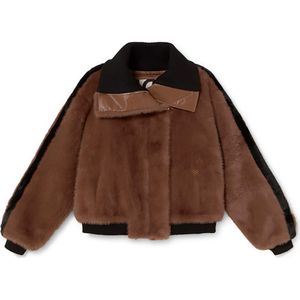 Lola Casademunt Tussenjas  chocoladebruin / zwart