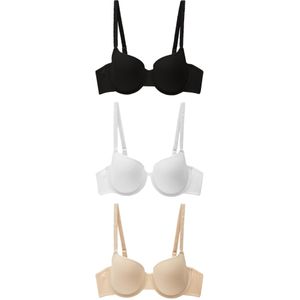 Next BH  beige / zwart / wit