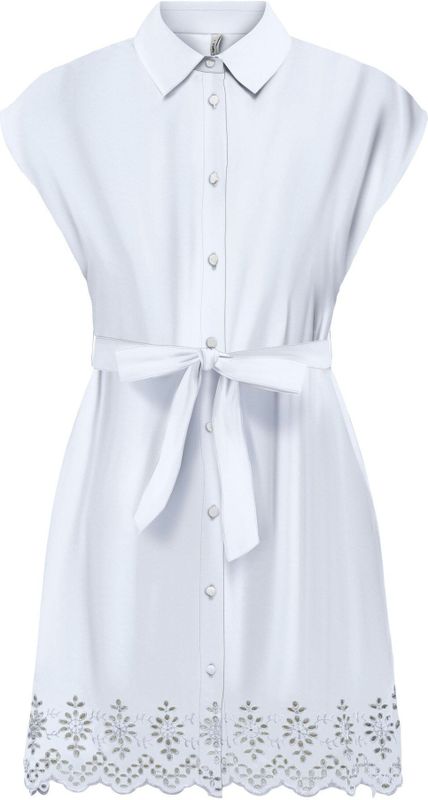 Onllou - Korte Jurk - Mini-lengte - Regular Fit - Overhemdkraag - Knoopsluiting