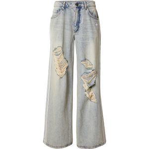 ADIDAS ORIGINALS - Jeans - Lichtblauw - Loosefit - High Waist