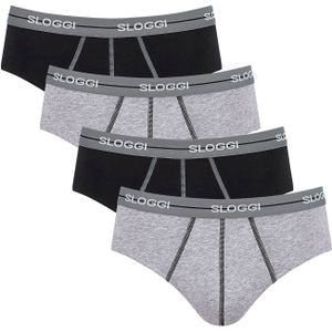 SLOGGI Slip 'Start'  grijs / grijs gemêleerd / zwart / wit