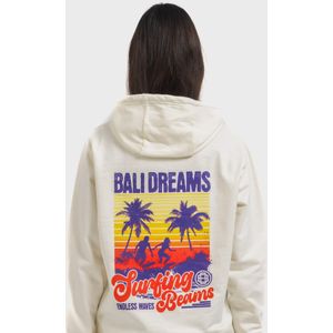 Oldskull Sweatshirt 'Wrldvibe Bali Beam'  donkerlila / oranje / offwhite