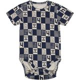 Hummel Rompertje/body 'Janus'  lichtbeige / nachtblauw