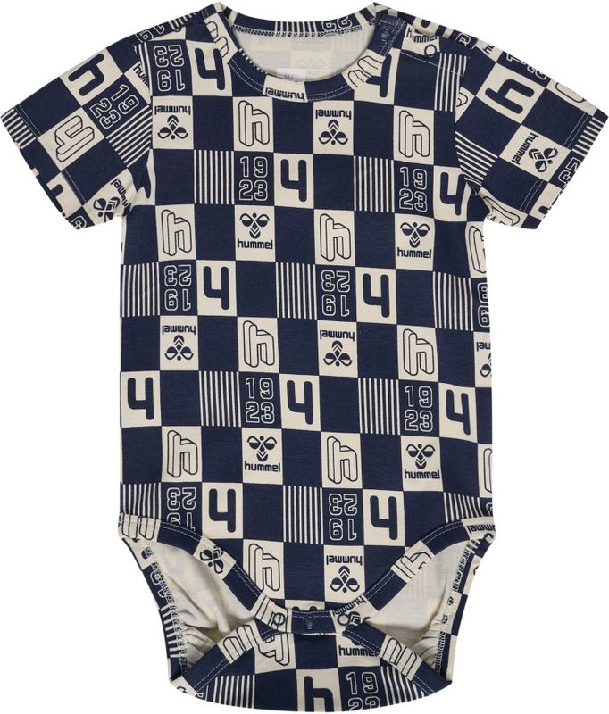 Hummel Rompertje/body 'Janus'  lichtbeige / nachtblauw