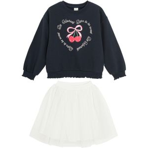 Cool Club Overall  donkerblauw / wit