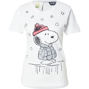 PRINCESS GOES HOLLYWOOD Shirt 'Snoopy'  grijs / lichtroze / zwart / wit